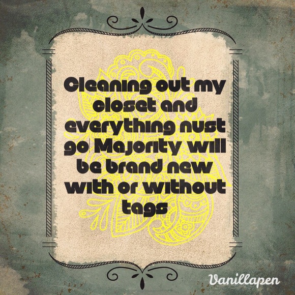 Cleaning out my closet !