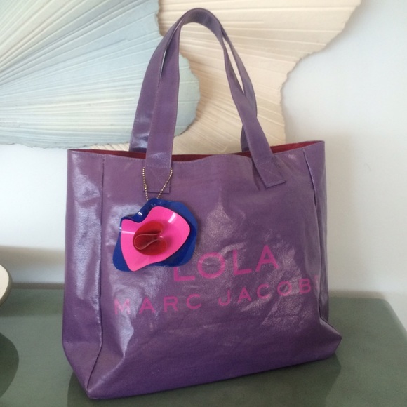 Rare Lola Marc Jacobs purple tote bag