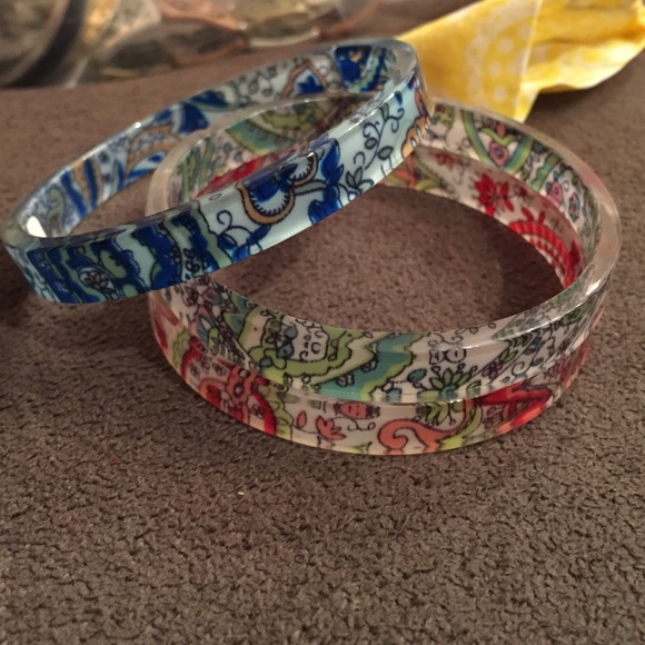 Vera Bradley type print bracelets