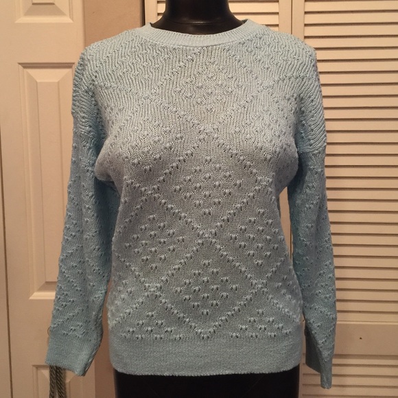 Vintage baby blue sweater.