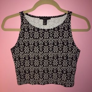 Tribal pattern Forever21 crop top