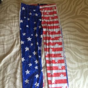 American flag leggings