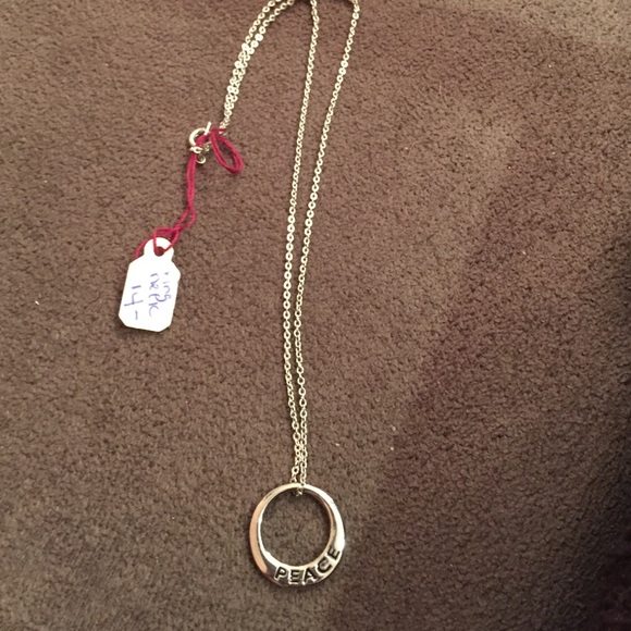 Ring peace necklace