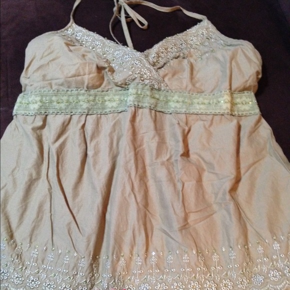 Beautiful forest green dressy maternity tank