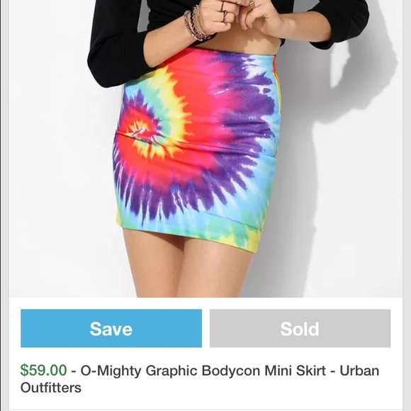 Tie Dye mini skirt