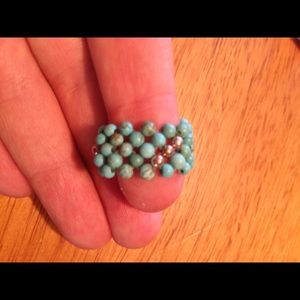 Silpada stretchy turquoise ring
