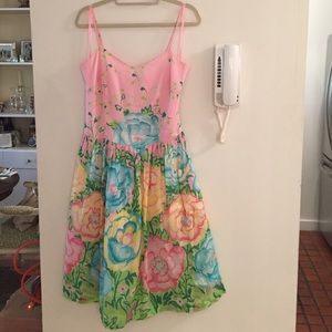 Lily Pulitzer Floral Print Dress size 10