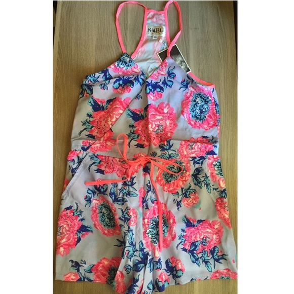 Sabo skirt. Floral print romper