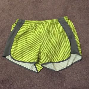 Champion neon green/grey athletic shorts