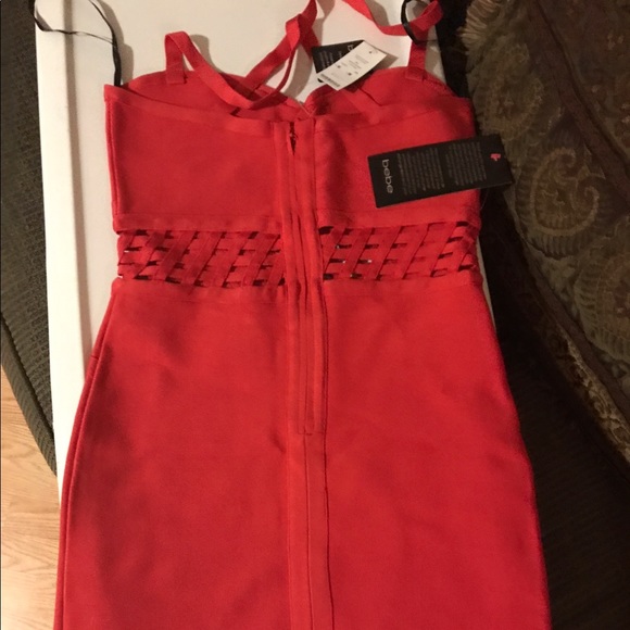 Red bebe dress - Picture 3 of 4