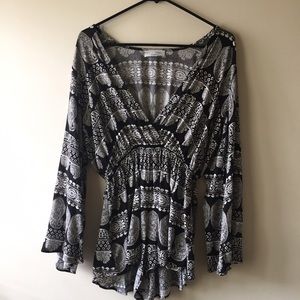 Boho chic dress romper