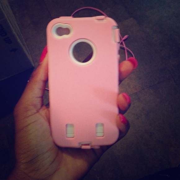 Pink Iphone 4/4s protective case