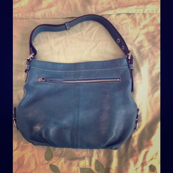 Teal coach bag