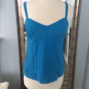 DVF Silk Cami Tank in Peacock