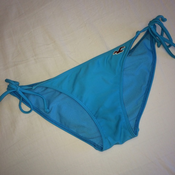 Light blue ruffle Hollister swim suit bottom