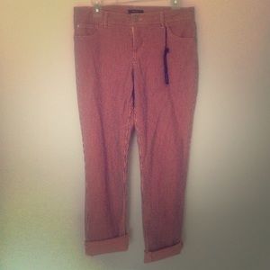 Denim cropped pants