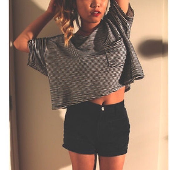 American Apparel Stripe Pocket Tee