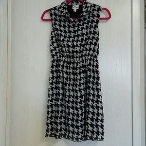 Houndstooth Collared dress