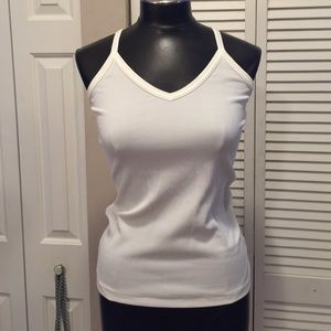 Vintage white v-neck tank top.