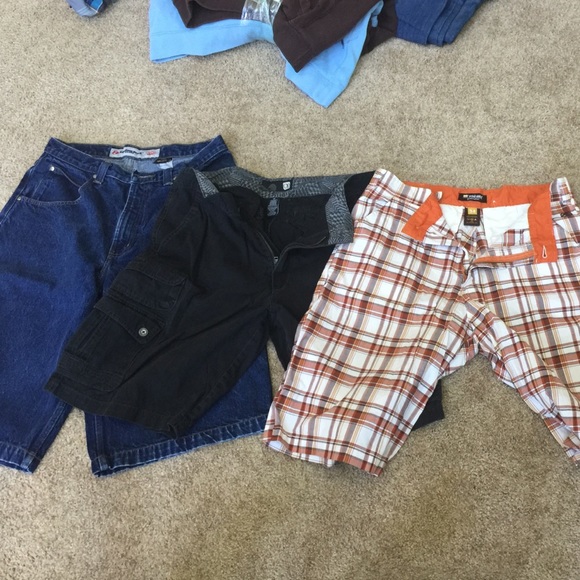 3 pairs of various style shorts.
