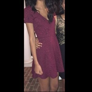 Maroon formal dress