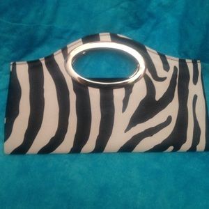 Like new zebra clutch