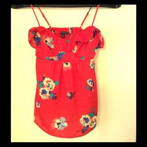 Red AE floral tank