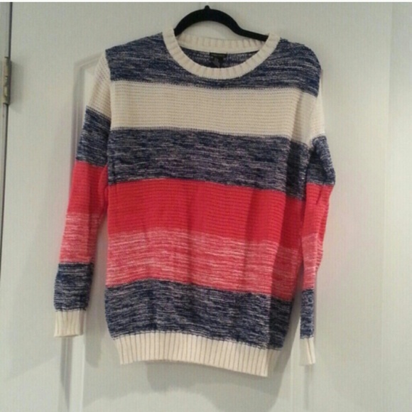 Red White and Blue Striped Sweater