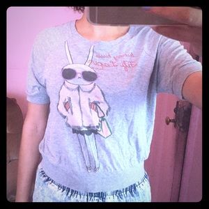 Short sleeve bunny shirt