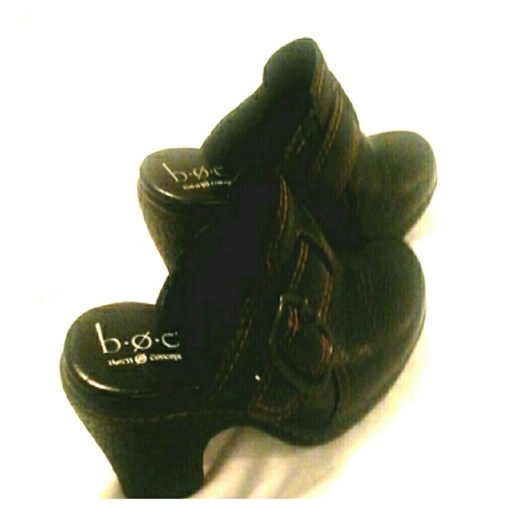 b . o. c Born Concepts womens 7 leather slip ons