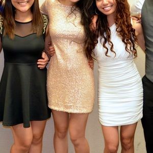 Rose Gold Tobi Sequin Dress