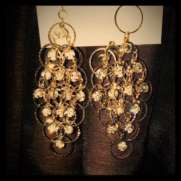 Gold earrings