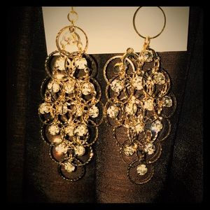 Gold earrings