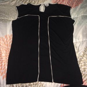 New black top with white lining.
