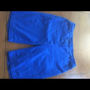 Blue bermuda shorts