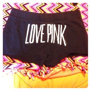 PINK pajama shorts