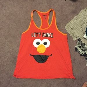 Elmo racer back tank top