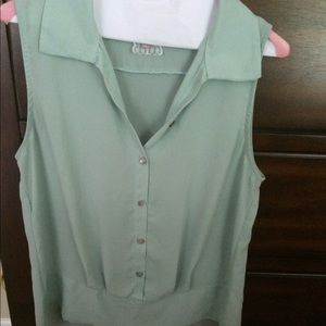 Mint green blouse