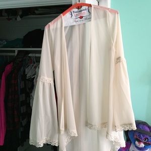 Cream colored cardigan