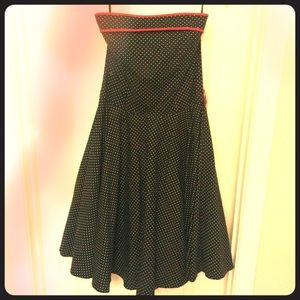 Strapless A line dress