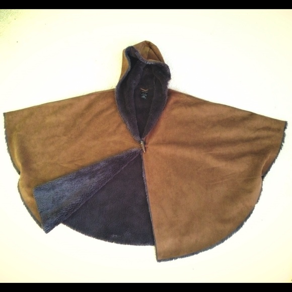 Velvety Cape w/ soft grey lining