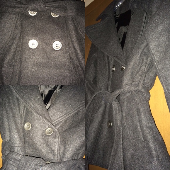 BONGO Jackets & Blazers - NWOT Black Form Fitting P-Coat