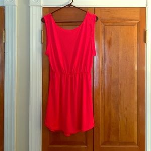 Hot pink lower back dress