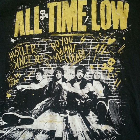 Hot Topic Black All Time Low Band T-shirt