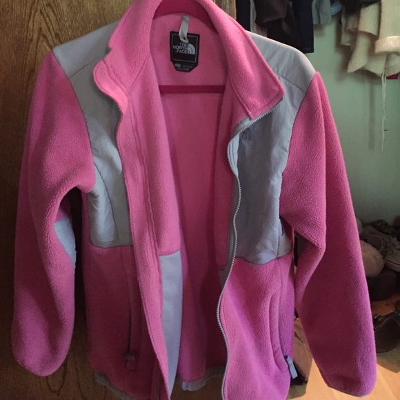 Pink/Grey NORTH FACE COAT. DENALI.