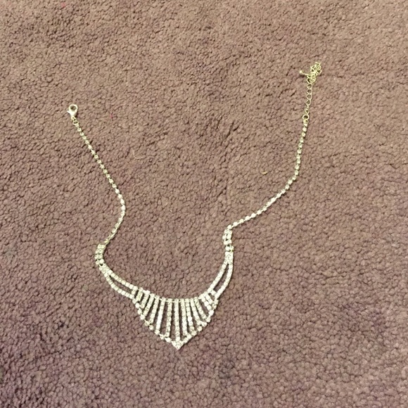 Silver studded necklace