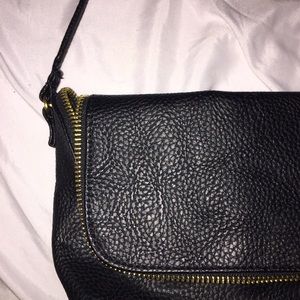 Black and gold purse