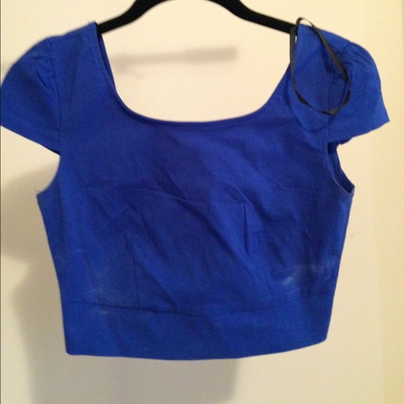 Royal Blue Crop Top