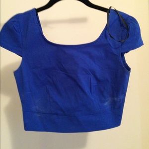 Royal Blue Crop Top