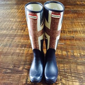 Hunter Original Brit Wellington Boots US 7M/8F